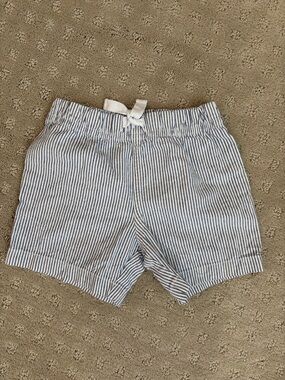Toddler Boys Carter’s Seersucker Striped Shorts – Size 12 Months – 100% Cotton